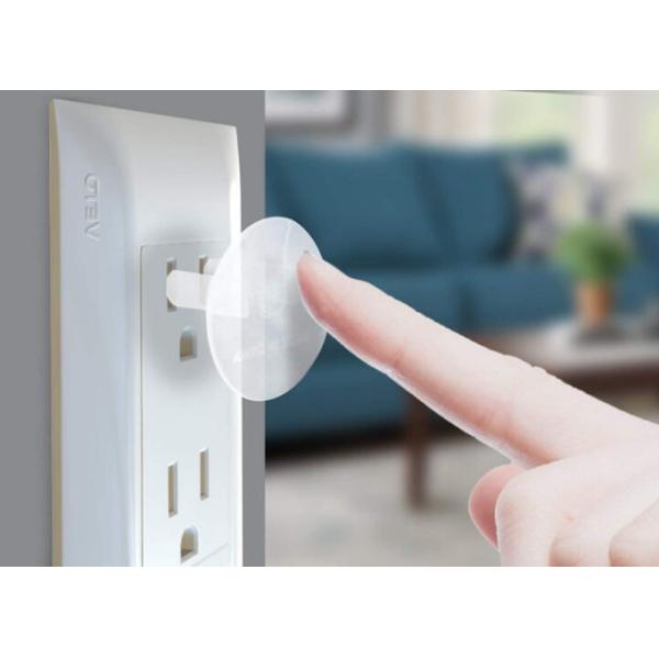 Clear Child Safety Socket Covers / Outlet Plug Socket Covers Electric Protect