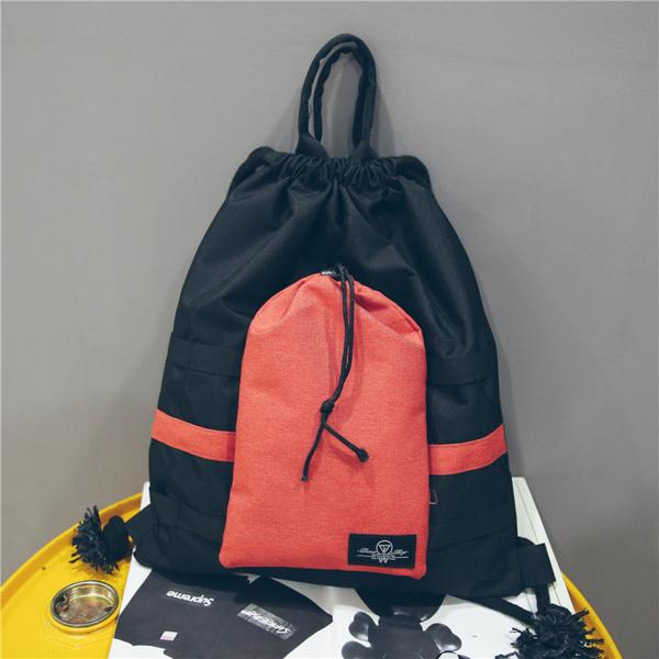 Direct sales of new backpack fashion Oxford cloth backpack shopping travel backpack large capacity Drawstring bag