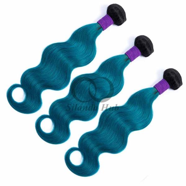 #T1B/Blue Body Wave Remy Human Hair Bundles Sew In Weave Bundles Brazilian Bundle Deals