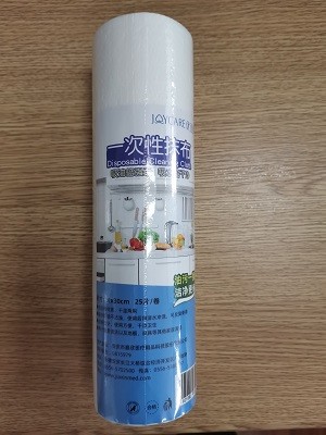 Pp Wooden Nonwoven 24cm X 30cm Disposable Dishwashing Cloths 60GSM