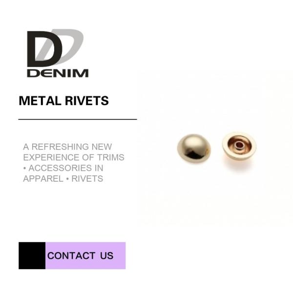O bronze decorativo da roupa do elevado desempenho da cor do ouro rebita a boa resistência química