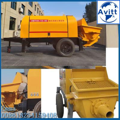 40 Capacity Mini Mobile Pump Trailer Mounted Concrete Pumps Electric Type