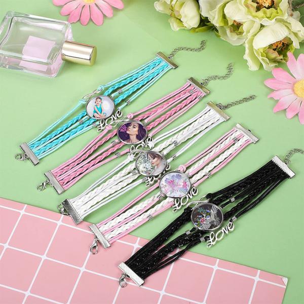 Un bracelet à corde tressée à la sublimation unique