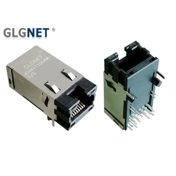 Single Port Tab Up UPOE Rj45 Poe Magjack 1000Base T 90 ° Right Angle