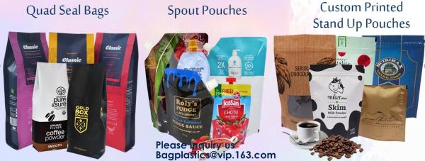 Recycled Eco Friendly Corn Starch k Stand Up Food Packaging 100% Compostable Biodegradable Plastic Pouch Bag