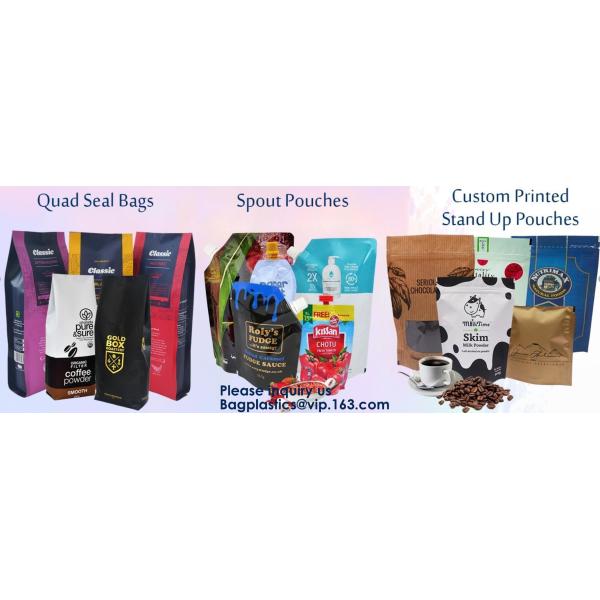 Recycled Eco Friendly Corn Starch k Stand Up Food Packaging 100% Compostable Biodegradable Plastic Pouch Bag