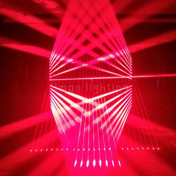 American Dj Disco Lights 8 Eyes 500mW Red LED Laser Beam Bar Light for sale