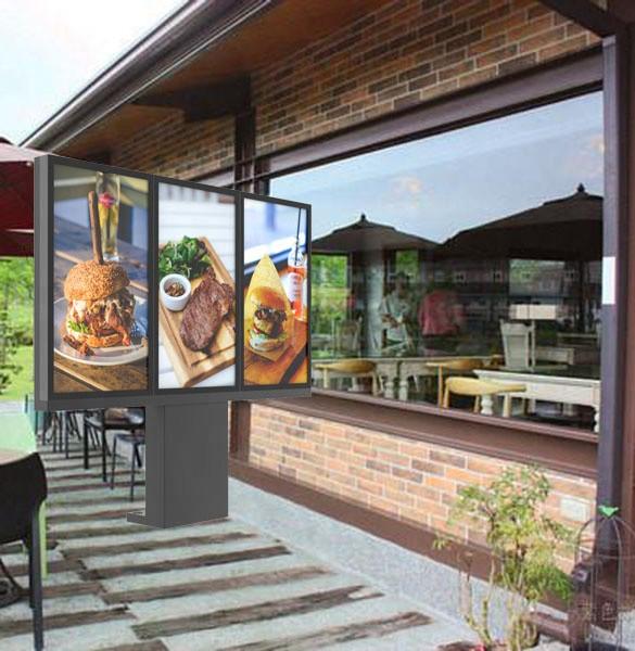 65 Inch 2500nits Hight Brightnees Outdoor LCD Display For Business Weatherproof IP65 series maintenance-free