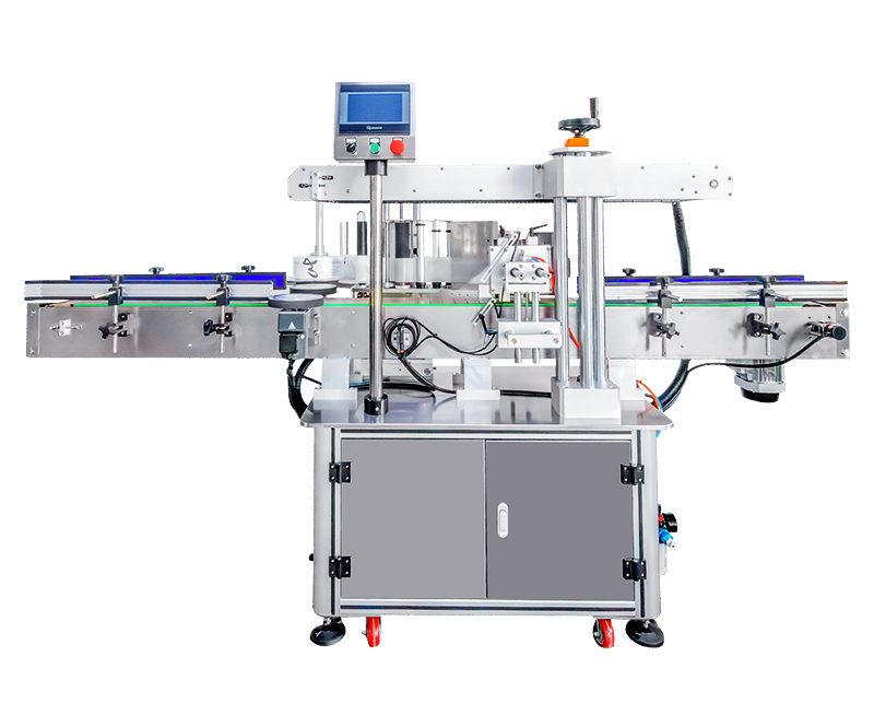 High Accuracy Automatic Glass and Plastic Round Bottle Labeler Wine Juice and Beverage Labeling Machine for Bottles and Jars