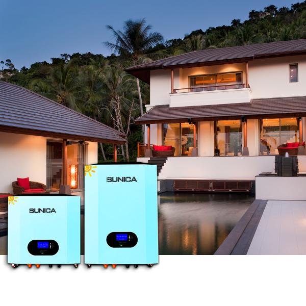 parede solar das energias solares da bateria 48v 200ah RS485 do picovolt do armazenamento de energia 89Kg