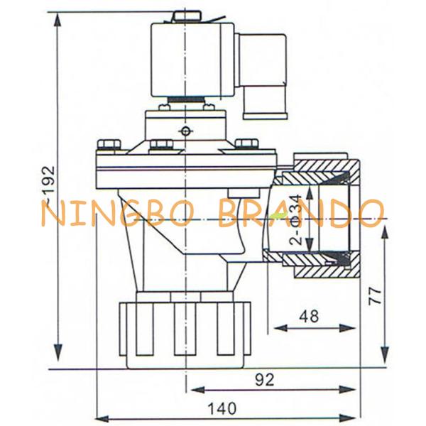 CA25DD 1'' Goyen Type Pulse Jet Valve Dresser Nut DD Series For Baghouse
