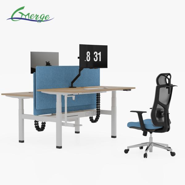 Effortlessly Switch Between Sitting and Standing with Uplift Electric Sit-Stand Desk 4 Memory Presets Optional Colors