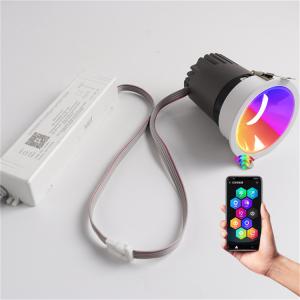 アルミデザインスタイル モダンクリスマススポットライト 多モードWiFi 天井内蔵回転