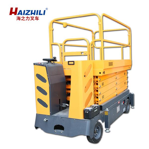 Industrial Mobile Scissor Lift Platform 500kg 9m Self Propelled Scissor Lift