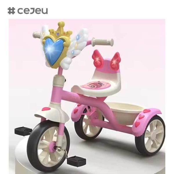 CJ-QK-703 Children's Baby Plastic Walking Stroller Tricycle for Kindergarten Age 2 to 4 Years