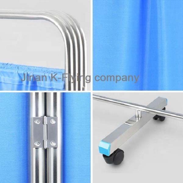 Privacy Hospital Furniture Hospital Ward Screen 3 Fold 4 Fold