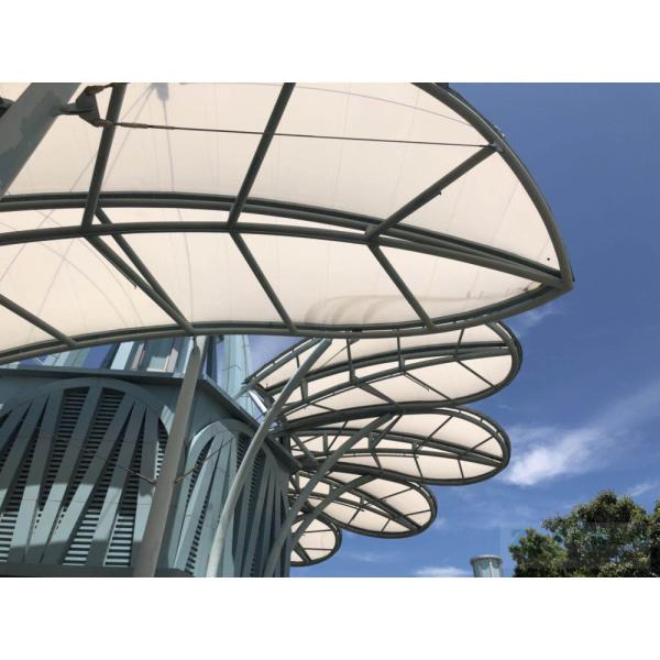Canopy de estrutura de membrana de aço de estilo moderno para estacionamento de carros ao ar livre e carregamento de veículos elétricos