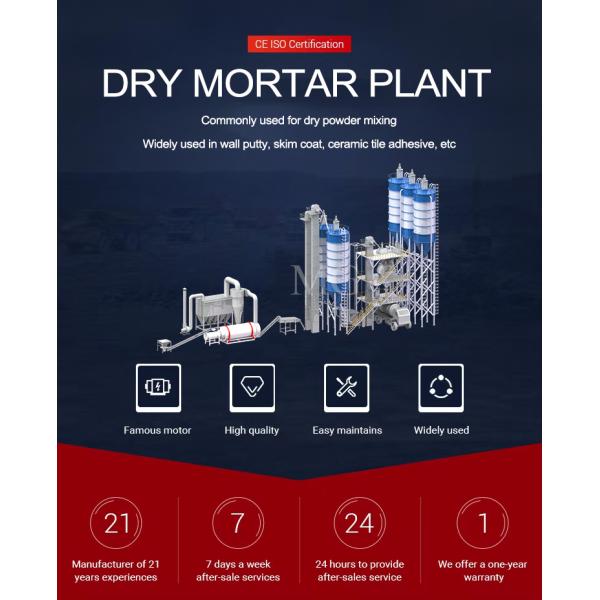 PLC Control Dry Mix Mortar Mixer Machine