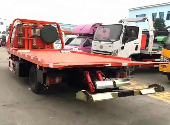 New Jmc Brand 4X2 4 Ton Rollback Tow Truck Half Landing / Full Landing Flatbed Tow Truck