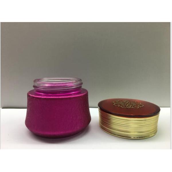 Les bouteilles cosmétiques en verre, bouteilles de lotion de soins de la peau écrèment des pots avec le chapeau en plastique, OEM