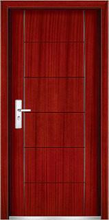steel wood security armored door