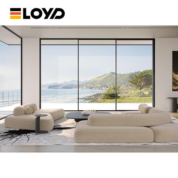 Heavy Duty Commercial Sliding Door Double Clear Tempered Glass