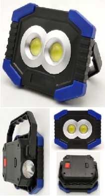 Cordless Handheld LED Work Light With Battery 2 In 1 Super Bright With Foldable Handle 13.6x4.3x10.1cm