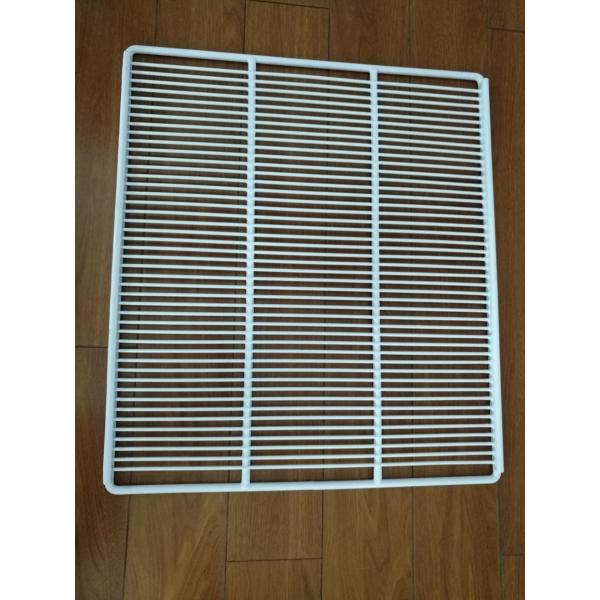 White Freezer Wire Shelf Accept OEM Easy Assembly Electropolishing Coated