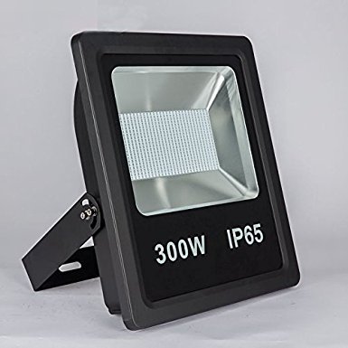 300W IP66 Waterproof Outdoor Floodlight 5000K Daylight White LED Exterior Light For Basketball Playground