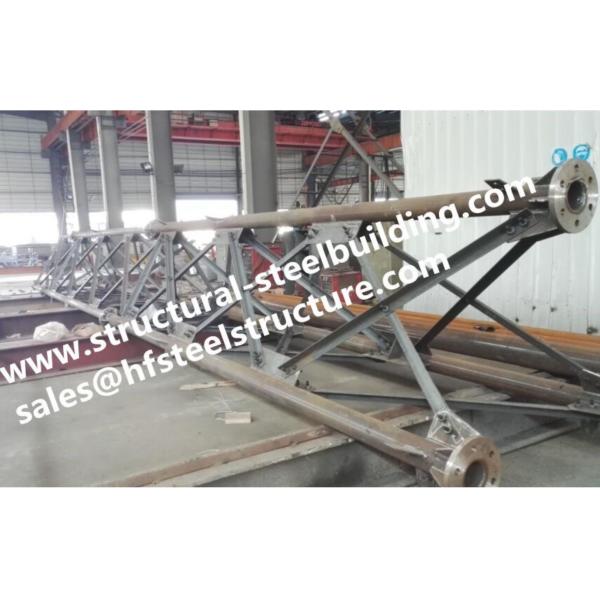 Горячая гальванизированная стальная трубчатая башня решетки для распределения антенны радиосвязи электропитания