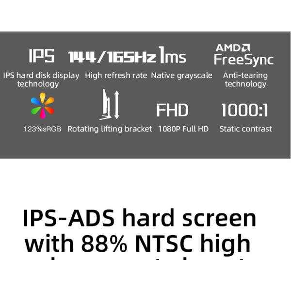 Frameless 1ms 144hz 24 Inch Gaming Monitor / Freesync 24 Inch Desktop Monitor