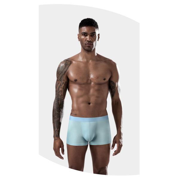 Anti-Bacterial Mens Boxer Shorts L-3XL Knitted Plus Men'S Breathable Mesh Underwear