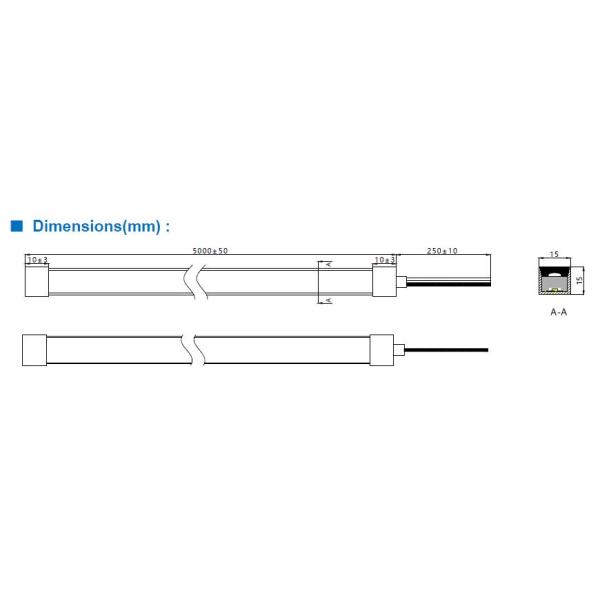 Неоновые вывески СИД полного цвета ИП67 Диммабле 24 вольта угол пучка 120 градусов