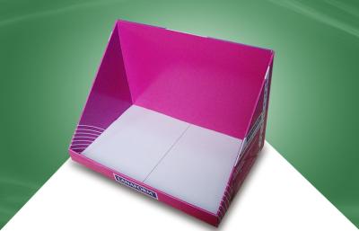 Bandejas recicl da exposição do contador do cartão do papel deslocado para a loja