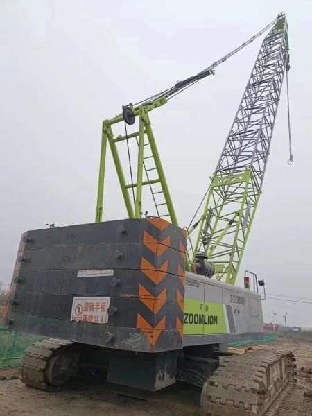 85 Tons Telescopic Crawler Crane Maximum Lifting Weight 16t Two Arm Crane Jib