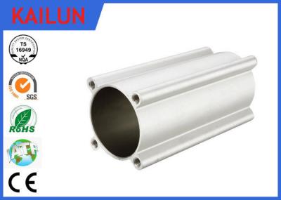 Four Ears Pneumatic Cylinder Tubing Round Aluminum Extrusion Profiles 80 Mm Inner Dia