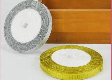 Attractive Eye Catching Silver And Gold Christmas Ribbon 3/8-4 Size