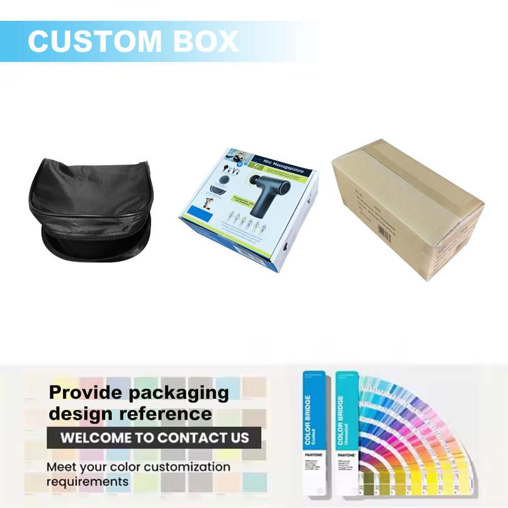 2025 Hot Mini Heat Deep Tissue Quiet Percussion Vibration Portable Massage Gun With Gift Box