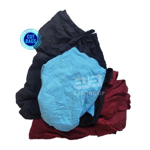 High quality 35-55cm cut used cloth wiper cotton cleaning rags 10kg bales industrial t shirt rags