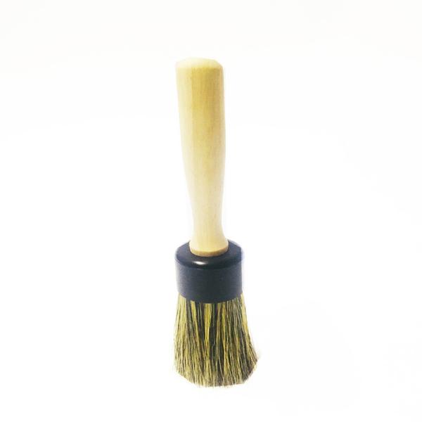 20cm Auto Detailing Car Cleaning Brushes Wooden Handle Natural Horse Hair
