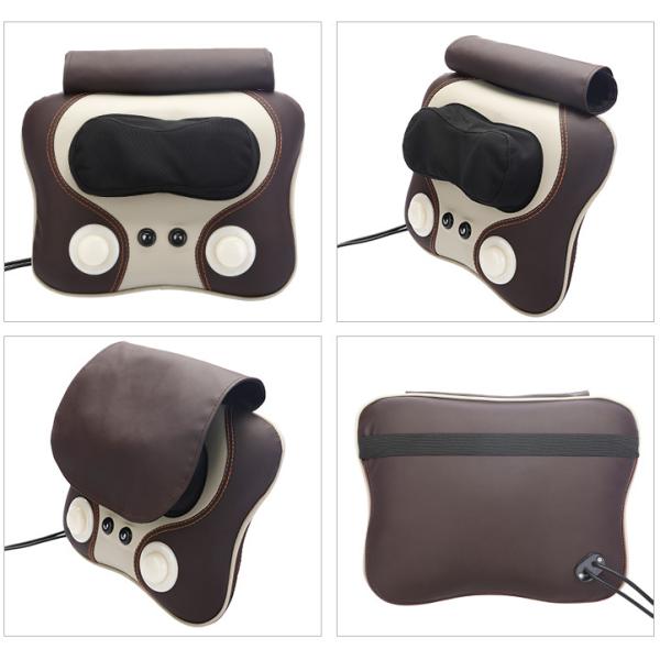 s Best White Shiatsu Infrared Heat Neck Kneading Massage Cushion with Long Battery Life