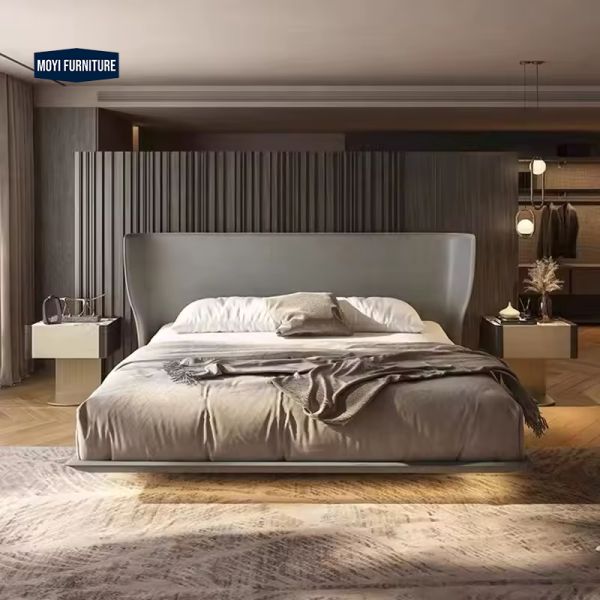 Modular king size bedroom furniture sets velvet wood luxury leather modern kingsize bed designs sophisticated look