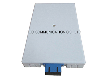 Indoor Wall Mount Fiber Optic Termination Box 2 Core For Fiber Splicing And Connecting