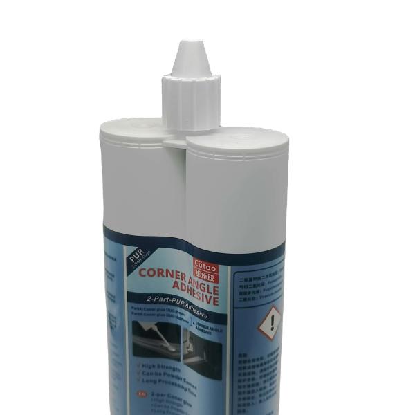 Light Yellow PU Corner Angle Glue for Doors & Windows Double Components Adhesive with High Bonding Strength