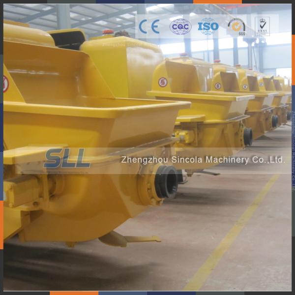 Mini Hydraulic Concrete Mixer Pump , Trailer Mounted Electric Concrete Pump