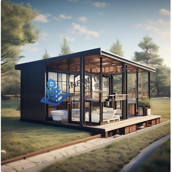 Lightweight High Strength Prefab Steel House Villa Environmental Friendliness