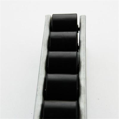 Black JY 2046F Metal Roller Track PP Wheel Aluminium Roller Track