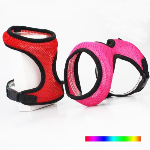 Customized Reflective Pattern Nylon Dog Harness Vest For Pet Safety