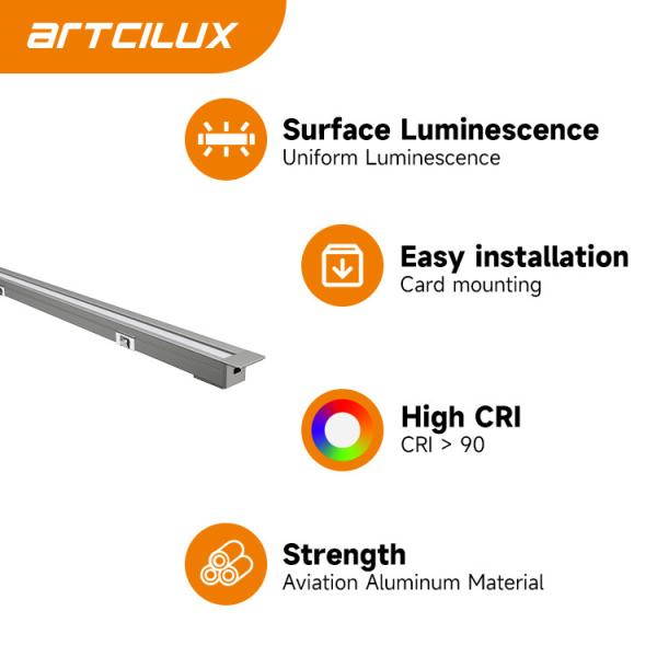 Oblique Illumination LED Cabinet Strip Light 3000K 4000K 6000K Customized Length