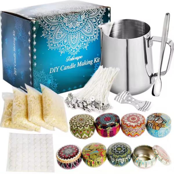 Indoor Use Diy Scented Candle Making Kit With Different Wax Blends And Scents